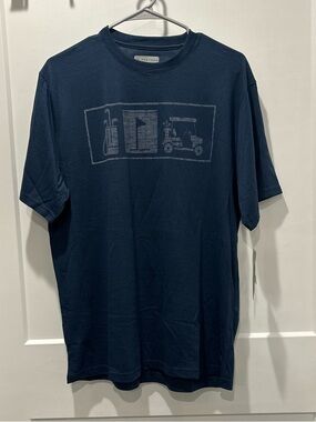 PGA Tour Navy Short Sleeve Graphic Crew Tee